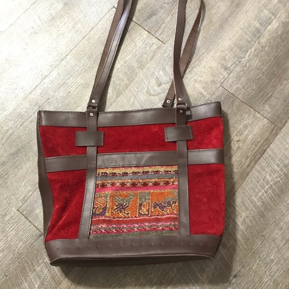 Bolivian genuine leather purse - Picture 1 of 5
